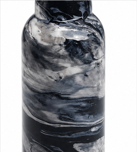 Black <b>White</b> Marble Swirl Pure Copper Eco-Friendly <b>Water</b> <b>Bottle</b> 1000ml Handmade Leak Proof Reusable OEM Wholesale - Product Image 4