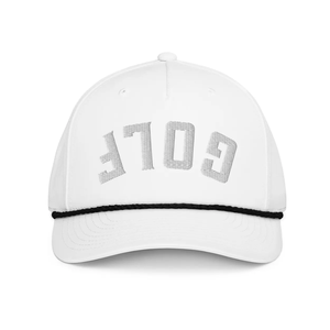 หมวกกอล์ฟยูนิเซ็กซ์แบบพรีเมี่ยมแผง5ชิ้นออกแบบได้ตามต้องการโลโก้แบบปักและลายเซ็นเชือกด้านหน้าติดด้านหลังกันแดด - Product Image 1