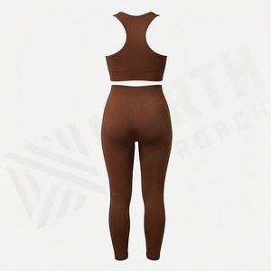 Conjunto Deportivo Personalizado para Mujer, Camiseta de Manga Larga para Correr, Color Sólido, Ropa de Yoga, Fitness, Gimnasio, Ropa Deportiva Informal Corta - Product Image 2