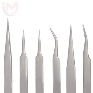 Pinzas para Volumen de Pestañas, Estilo Japonés, 45 y 90 Grados, Acero Inoxidable Color Oro Rosa, Antimagnéticas, Agarre Perfecto, para Extensión de Pestañas - Product Image 2