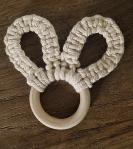 <b>White</b> Bunny Shape Macrame Napkin Ring Handmade Cute <b>Dining</b> <b>Table</b> Decor For Cute Cafe <b>Table</b> Accent And Handmade Gift Item - Product Image 1