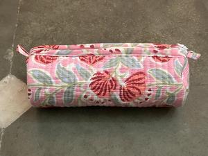 Indian Floral Quilted Cosmetic Pouch Small Cotton Pen Pencil Pouch, Mini <b>Makeup</b> <b>Brush</b> Bag, lipstick storage bag Pencil <b>Case</b> - Product Image 6