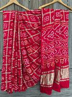 Kraliyet Mirası Saf İpek Ghatchola Bandhani Saree