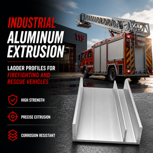 Profils d'escaliers en aluminium extrudé industriels pour les véhicules de lutte contre l'incendie et de sauvetage - Product Image 3
