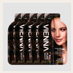 Tinte para el cabello coreano de 5 minutos, cubre canas, baja irritación, 5 aplicaciones, marrón oscuro, 1 unidad - Product Image 5