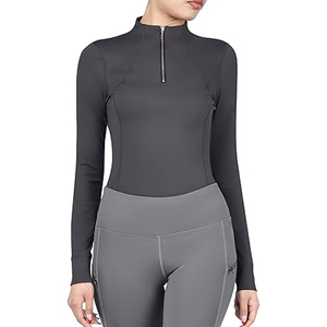 Lesam Sports – Ensemble d'équitation pour femme : Caleçon de jodhpur en spandex durable à absorption rapide de la transpiration et chemise à manches longues - Product Image 1