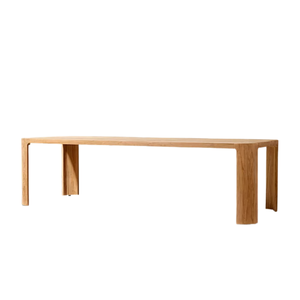 Mesa de Comedor de Teca Sólida de Primera Calidad para Exteriores, Diseño Moderno Rectangular con Base de Listones, Mesa de Comedor para Jardín, Muebles de Lujo para Hotel - Product Image 4