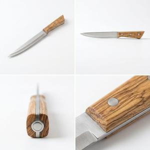 Couteau de chef à lame fixe personnalisé en acier inoxydable avec manche en bois naturel, support OEM, qualité industrielle DIY - Product Image 6