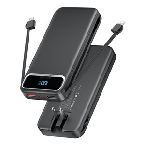 Power Bank Portatile da 12000mAh con Ricarica Rapida 22.5W, Cavi Integrati e Batteria Esterna Compatibile con Vari Dispositivi - Product Image 2