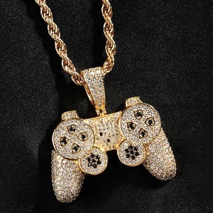 Collar con Colgante de Control de Videojuegos para Hombre, Plata 925 con Moissanita, Estilo Hip Hop, Colgante Iced Out para Amantes de los Videojuegos, Colgante de Moda Bling para Raperos - Product Image 5