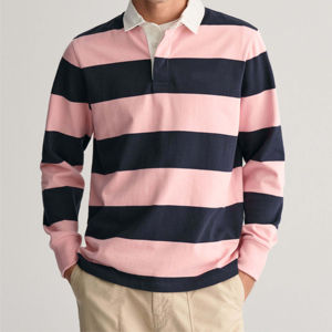 Chemises de rugby classiques confortables et respirantes, chemises de rugby personnalisées à manches longues en coton épais, vêtements de rugby personnalisés - Product Image 4