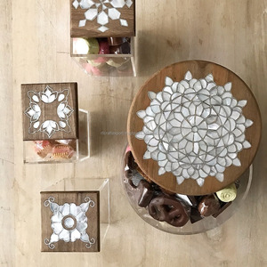 Venta al por mayor de diseño moderno transparente acrílico caramelo almacenamiento a granel bodas chicle piruletas chocolates cajas dulces por rfcrafts - Product Image 4