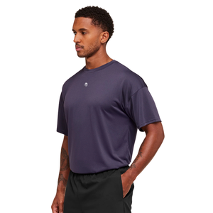 Camiseta Deportiva Extra Grande para Hombre, Transpirable, de Alto Rendimiento, para Entrenamiento Atlético, Ajuste Holgado, Color Morado Medianoche - Product Image 3