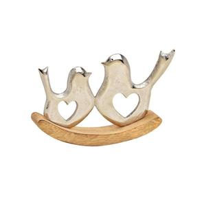 Porte-bougie renne argenté avec base en bois, décoration de table de Noël, ornement animalier rustique en métal pour la décoration intérieure, décoration festive - Product Image 4