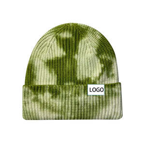 Nouvelle Collection : Bonnets Streetwear Hip Hop en Laine Tricotée Hiver, Imprimé Tie-Dye, Chauds et Personnalisables 2026 - Product Image 1
