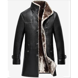 Men's Genuine Sheep Leather Natural Winter Parka <b>Real</b> <b>Fur</b> Long Plush Thick Oversize <b>Jackets</b> M-5XL - Product Image 3