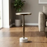 Table basse moderne de luxe blanche pour salon, avec plateau en verre et marbre, support en métal, ensemble de tables basses