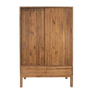 Armoire coulissante moderne modulaire écologique durable en teck massif avec rangement pour hôtels et mobilier de resort - Product Image 5