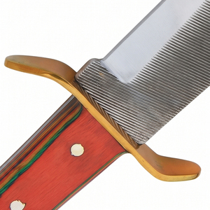 Couteau Bowie classique pour l'extérieur, construction en acier inoxydable, couteau utilitaire pour le camping et la randonnée, poignée confortable et étui. - Product Image 5