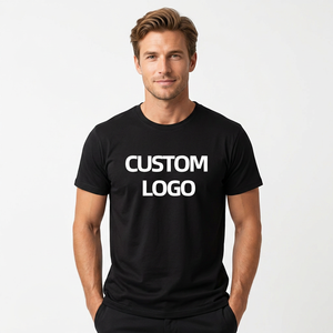 Camiseta de Algodón Negra para Hombre con Logotipo Personalizado, Manga Corta, Cuello Redondo, Corte Regular, Diseño con Letras Impresas, Estilo Casual - Product Image 5