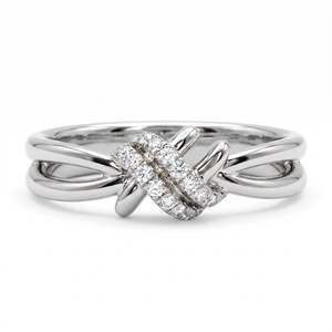 Anillo de compromiso de oro rosa fino con engaste de bisel, tipo F, certificado IGI, 14K, bonito y moderno, para aniversario de boda - Product Image 1