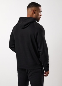 Sweat à capuche pour homme, tissu technique de qualité supérieure, 65% coton, 35% [matière technique], coupe ajustée, doublure lisse, poches cachées - Product Image 2