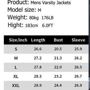 Embroidery Imported Custom Manufacturer High Quality Stand Collar Winter Letterman Varsity <b>Jackets</b> for Men <b>with</b> <b>Fleece</b> <b>Lining</b> - Product Image 5
