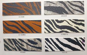 Simili cuir PVC imprimé peau de zèbre, effet gaufré, toucher simili cuir de vache véritable, tissu PU, cuir artificiel pour chaussures, sacs, vêtements - Product Image 3