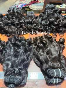 ผมมนุษย์แท้แบบอินเดีย นุ่มลื่นหรูหรา แบบมัดเป็นช่อ  จัดเรียงเกล็ดผม  แบบผมหยิกพม่า เวียดนาม  แบบฟูมิ  แบบพิกซี่แพตเตอร์น - Product Image 3