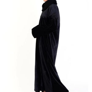 Direct Wholesale Simple and Plain Breathable Black Islamic Clothing Abayas for Women Modest Abaya Dress Custom Direct Sales - Product Image 2