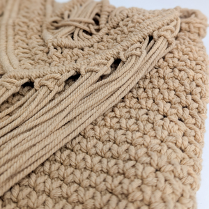 JNC Macrame Handmade Boho Macrame Crossbody Flap Bag with Zipper Unisex for Beach Picnic Everyday - Product Image 6