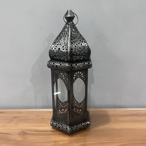 <b>Moroccan</b> Style Metal <b>Lantern</b> Decorative Candle Holder Islamic Ramadan Home Decor <b>Lantern</b> - Product Image 1