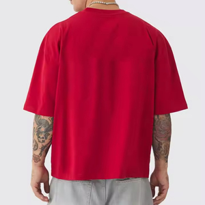 เสื้อยืดผู้ชายคอตตอน 100% ทรงปกติ หนัก ทนทาน สกรีนโลโก้ได้ตามสั่ง ลายเรียบ แห้งเร็ว ระบายอากาศดี แขนสั้น ขายส่ง - Product Image 2