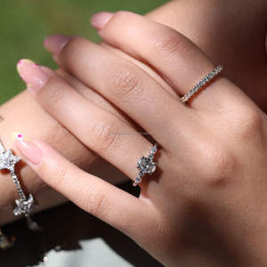 IGI/GIA Lab Grown Cut Diamond Vintage 14K Anillo de boda/compromiso amarillo Unisex Oro blanco fino para fiesta de aniversario-Worthy - Product Image 4