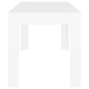 Tavolo da pranzo in legno bianco ingegnerizzato 55.1 "x 29.3" x 29.9 "formato Design elegante per uso domestico - Product Image 4