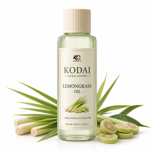 Huile Essentielle de Citronnelle du Tamil Nadu 100% Pure et Naturelle de Qualité Supérieure, Distillée à la Vapeur, pour Aromathérapie et Soin du Visage, par Kodai Global Export - Product Image 1