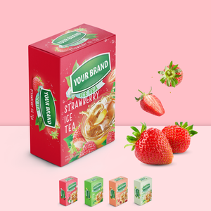 OEM ODM Vente en gros Poudre de boisson instantanée soluble dans l'eau Sachet de thé premium en stick Emballage en boîte Thé au lait banane matcha - Product Image 4