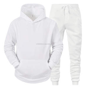 Survêtement de haute qualité pour hommes, coton épais, jogging sportif, ensemble sweat-shirt et pantalon, logos personnalisés pour les survêtements - Product Image 1