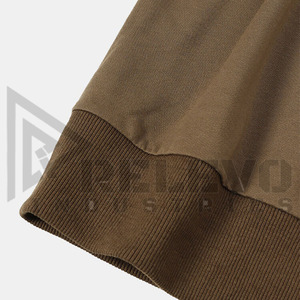 Sweat-shirt pour homme de haute qualité à bas prix, vente en gros, personnalisé, en polaire, avec fermeture éclair et poche, pour l'automne, en polyester/coton, uni teint - Product Image 3