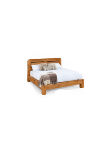 Base de Cama Moderna de Madera, Cabecera de Panel de Madera de Teca Sólida para Dormitorio, Casa, Villa, Hotel, Tamaños King y Queen - Product Image 3