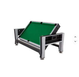 Mesa Deportiva 3 en 1: Billar, Hockey de Aire y Futbolín, Madera Sólida, Personalizable, Bolsillos de Cuero y Hierro, Uso Comercial - Product Image 1