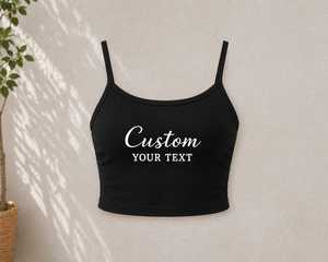 Women's Ribbed <b>Crop</b> Camisole Tank <b>Top</b> Sleeveless Slim Fit Spaghetti Strap Casual Summer Stretch Cotton Blend Cami Vest - Product Image 5