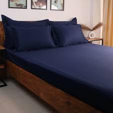 Ensemble de draps plats en microfibre respirante, légère et douce, 4 pièces, poches profondes, tissage uni, par Harshit International India - Product Image 4