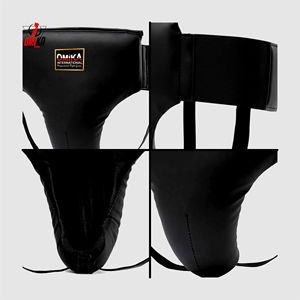 OMIKA INTERNATIONAL Protège-entrejambe de boxe professionnel unisexe - Protection en cuir résistant aux chocs pour MMA, mousse haute densité, logo personnalisé - Product Image 4