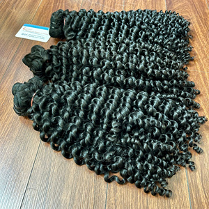 ผมเวอร์จินแท้ 100% จากเวียดนาม แบบสกินเวฟท์ สีดำธรรมชาติ สำหรับต่อผมแบบมัด  เย็บสองชั้นด้วยเครื่องจักร สำหรับผู้หญิง - Product Image 1