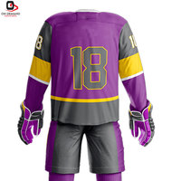 Uniforme de Hockey sobre Hielo Hecho en Fábrica, 100% Poliéster, Transpirable, Ligero, Duradero, Calidad Premium, Fácil de Mantener, Personalizable