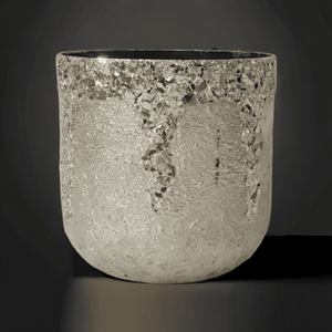 Luxe de haute qualité fini à la main mat brillant argent mosaïque métal support votif pot en verre décor à la maison multi-usages pour les mariages - Product Image 6