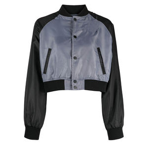 Chaqueta Varsity Corta para Mujer, Hecha 100% con Lana, Diseño Personalizado Impreso 2026, Servicio OEM - Product Image 1