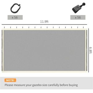 Rete di Ricambio per Gazebo da Giardino, Premium, Resistente alle Intemperie e Durevole per Esterni - Product Image 3