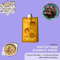 TASTEBUDDS Lot de 5 poudres instantanées de remplacement de repas au champignon, protéines de pois et huile MCT, préparation facile en 15 secondes